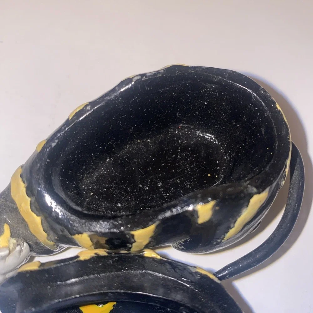 Vintage Harmony Kingdom Mimas Cat Trinket Box Meow At The Moon